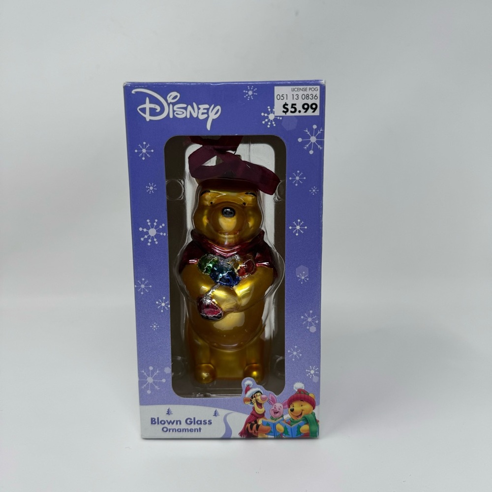 Disney blown glass ornament Winnie the Pooh
